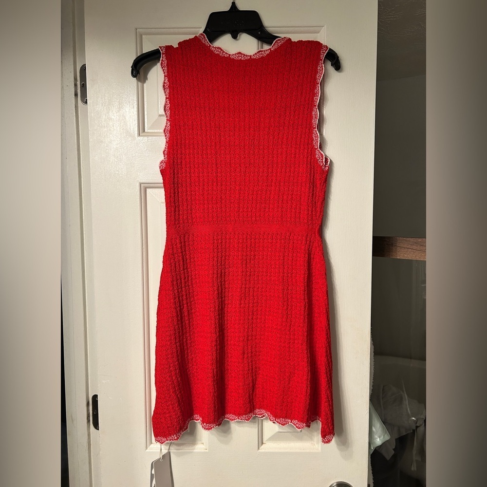 🆕 NWT Commense Red Sleeveless Knit Dress Size Medium - Picture 8 of 10